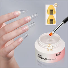 GAOY jar front view showing clear builder gel and capacity benefit