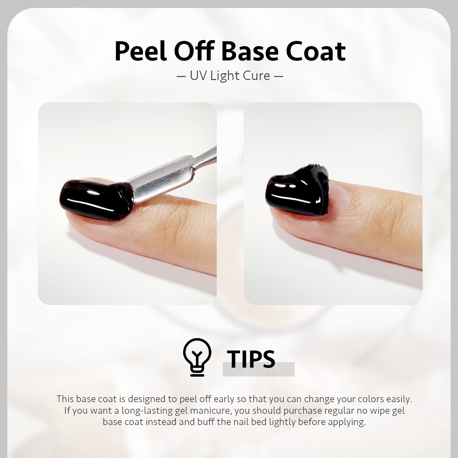 GAOY gel texture close-up demonstrating clear peelable film