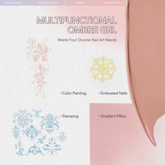 GAOY close-up gel texture swirl showing smooth blendability for seamless fades