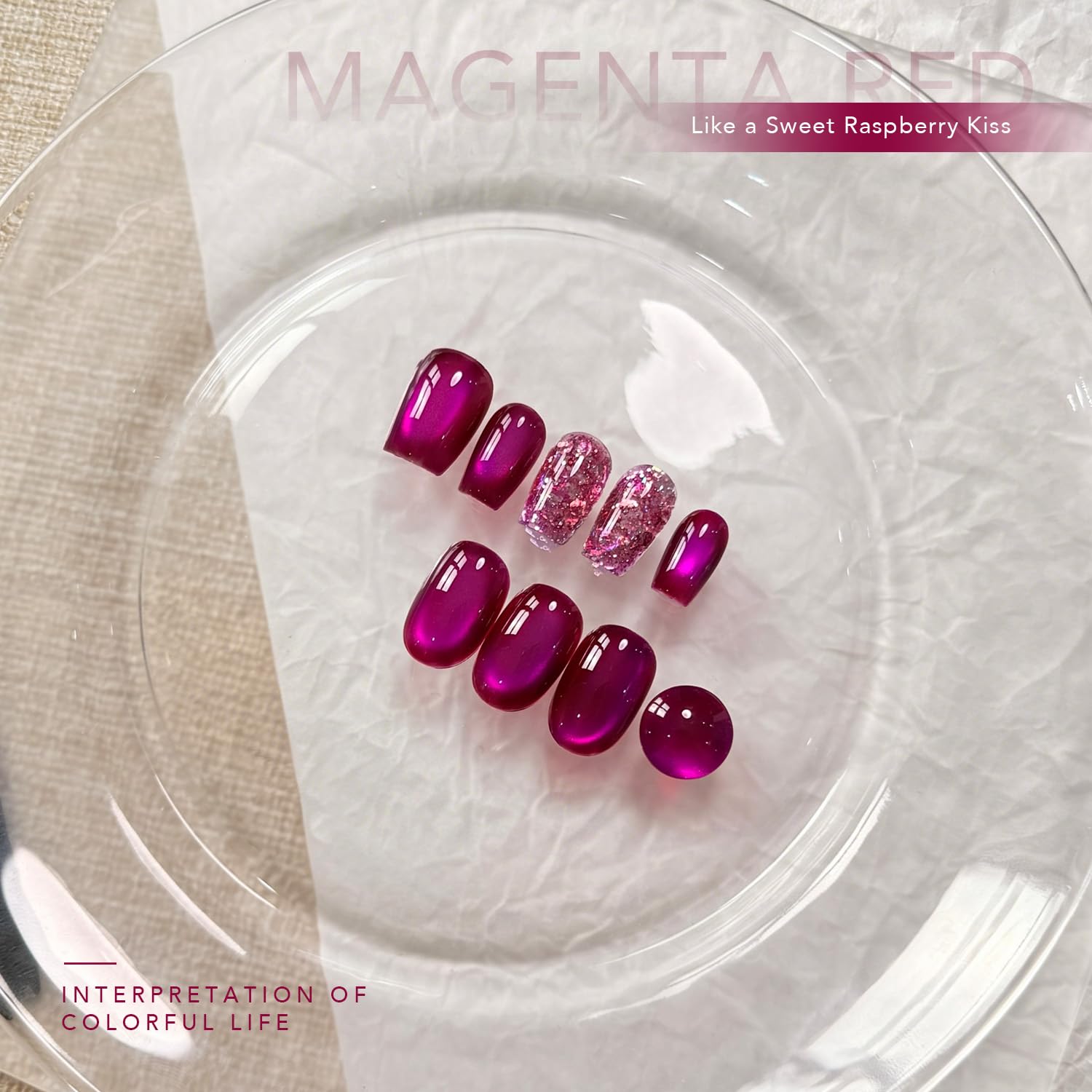 GAOY close-up of cat-eye magnet effect producing a sharp reflective line to enhance nail depth