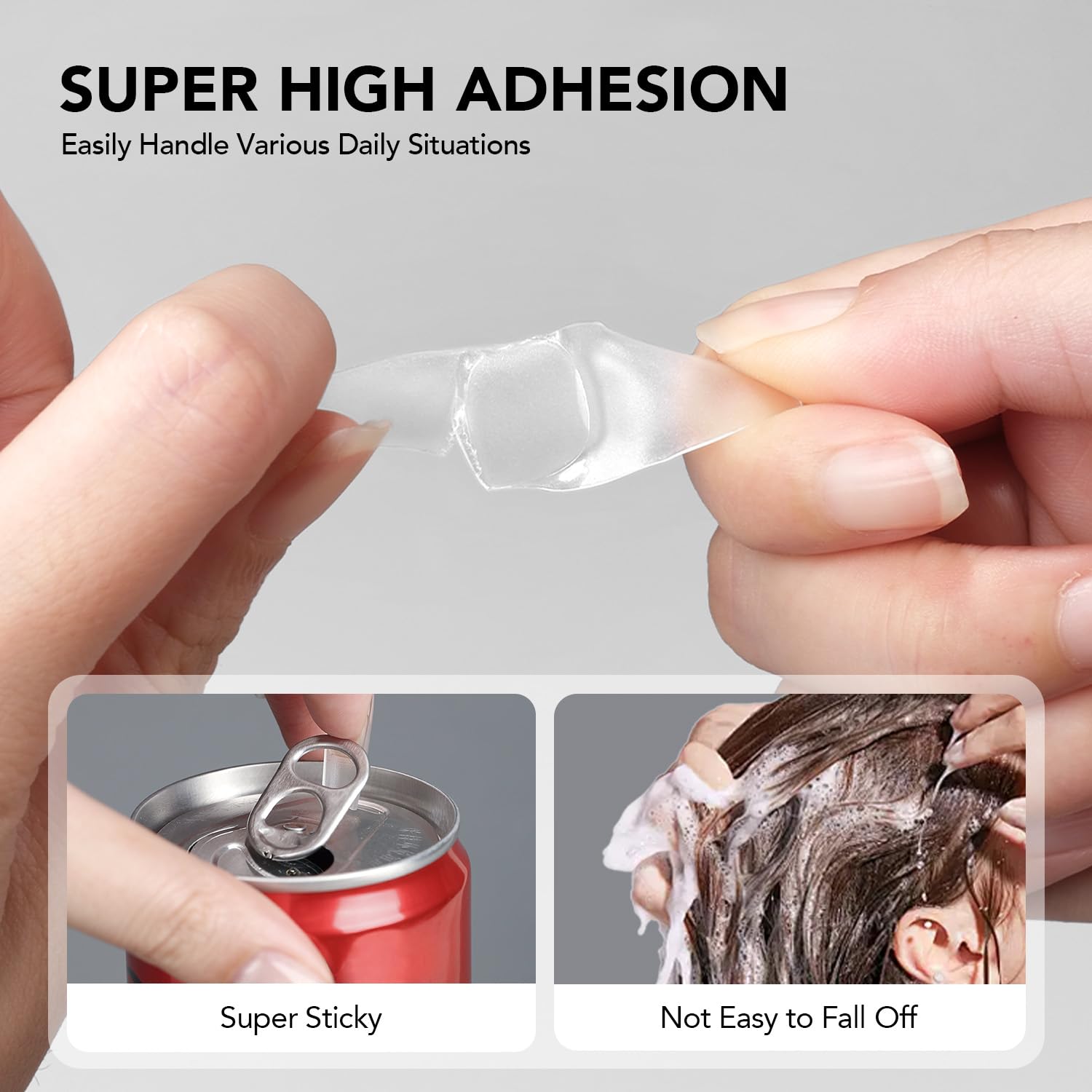 GAOY gel texture close-up on applicator illustrating smooth easy repositioning