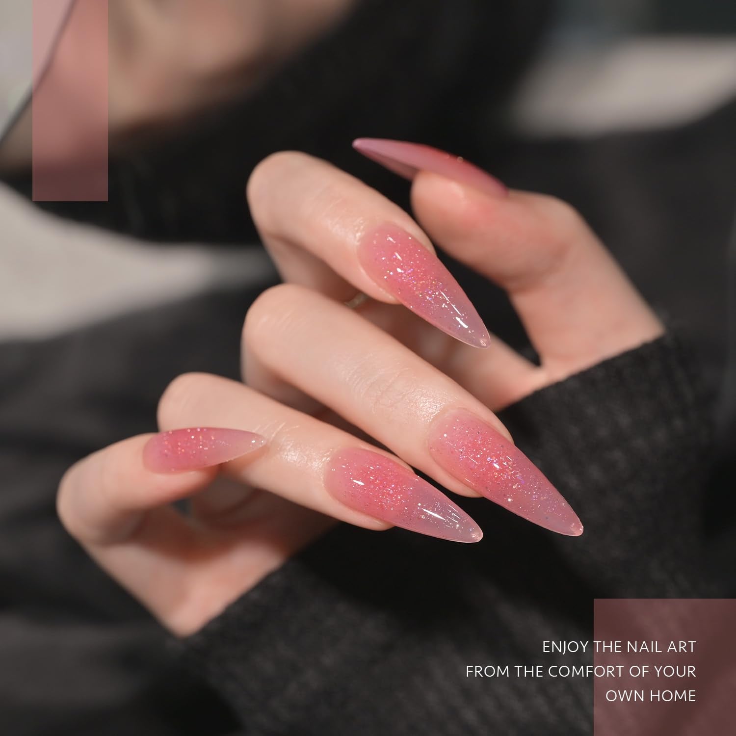 GAOY close-up glitter reflective shimmer showing particle detail and sparkle