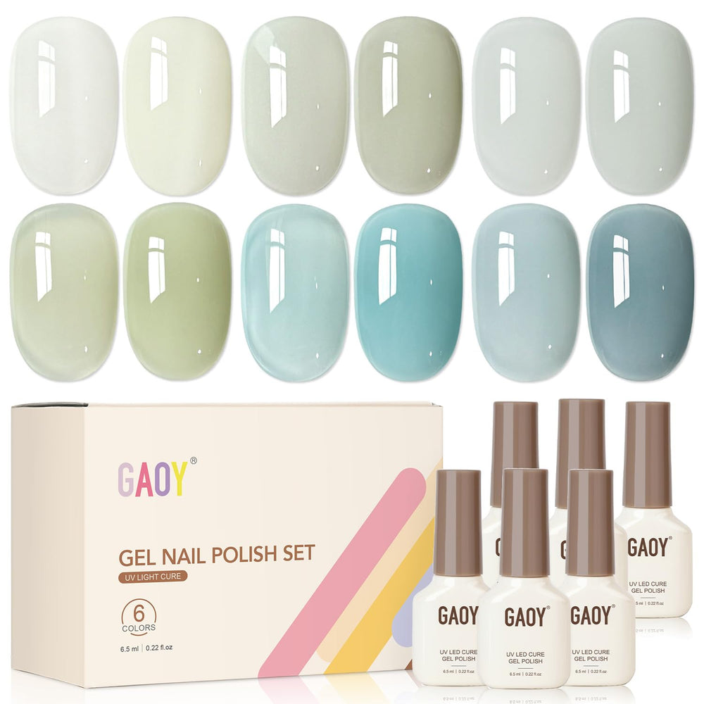 GAOY full kit front view showing six soft coastal shades and benefit of color variety