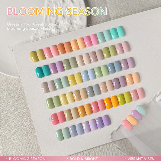 GAOY color array flatlay of 39 pastel shades to inspire design choices