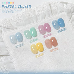 GAOY color swatch closeup showing translucent green and blue tones for layering inspiration