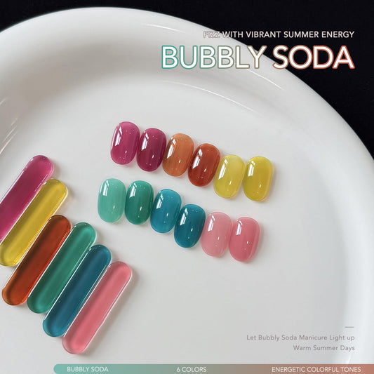 GAOY color-swatch strip displaying six translucent shades for easy shade selection