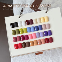 GAOY fanned color swatches demonstrating range and easy choice
