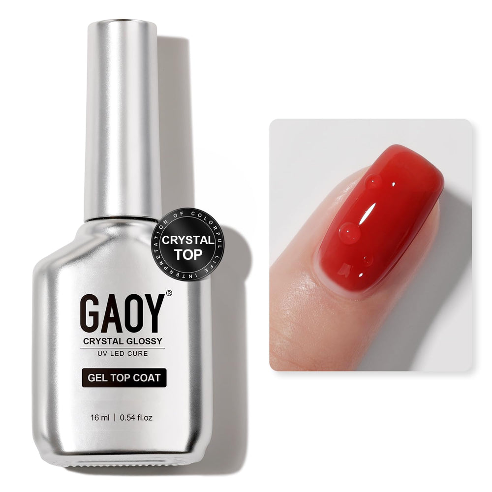 GAOY front bottle showing clear high-gloss finish and professional design benefit