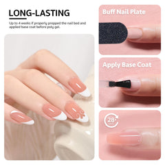 GAOY cured nail shine detail showing glossy finish and durable-looking result