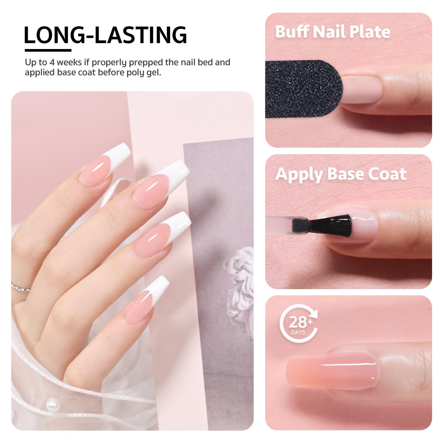 GAOY cured nails under lamp showing hard finish and fast cure benefit