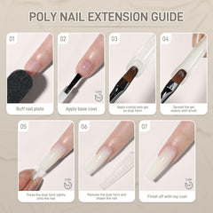 GAOY finished milky-white manicure lifestyle image showing salon-quality results