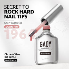 GAOY finished manicure on hands in lifestyle scene showcasing durable glossy finish