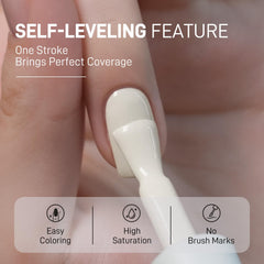 GAOY flat brush detail demonstrating precise edge control for neater application