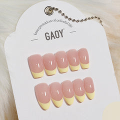GAOY in-use on hand model creating French manicure for DIY convenience