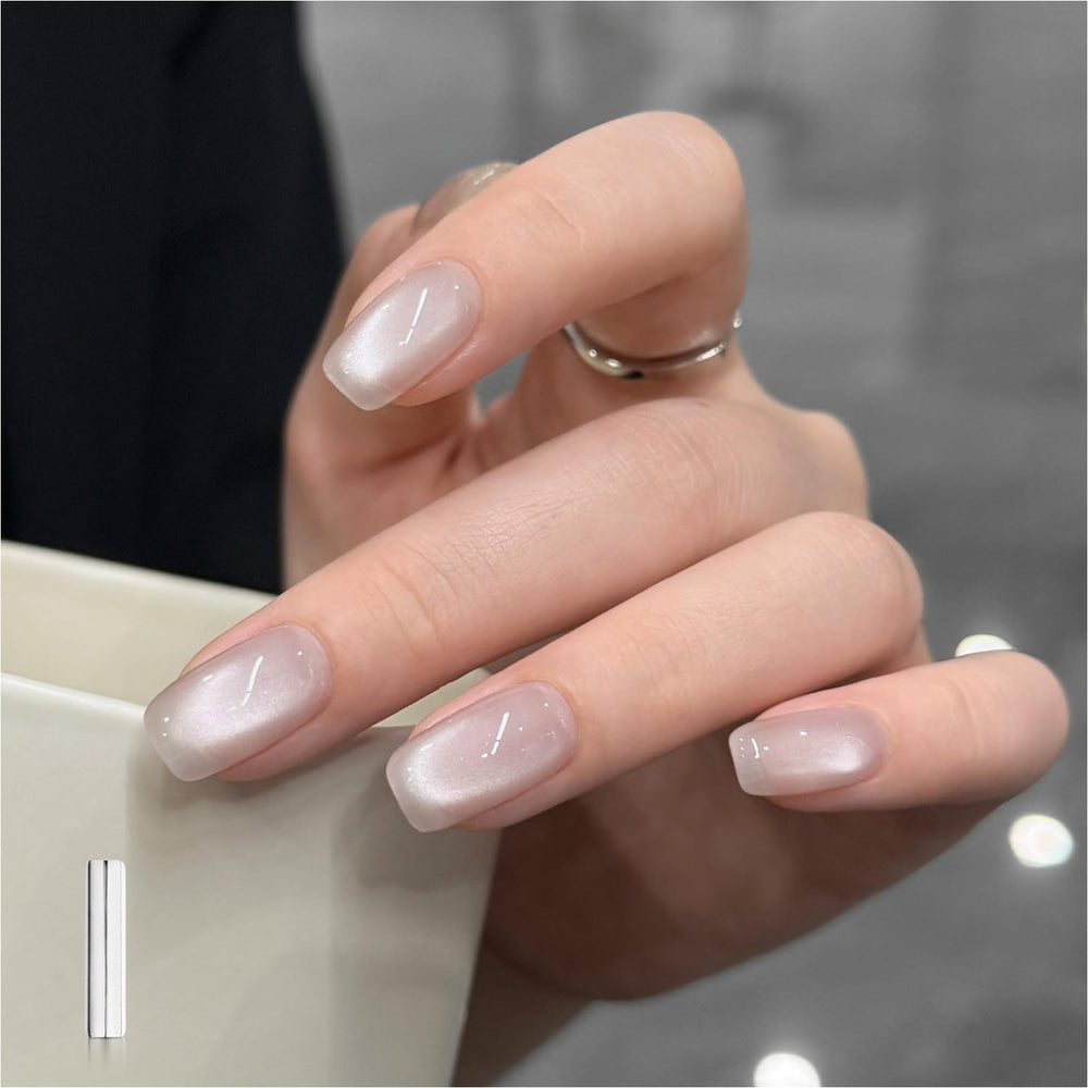 GAOY bottle front view showing 16ml polish and shade Dove Feather benefit clear shade