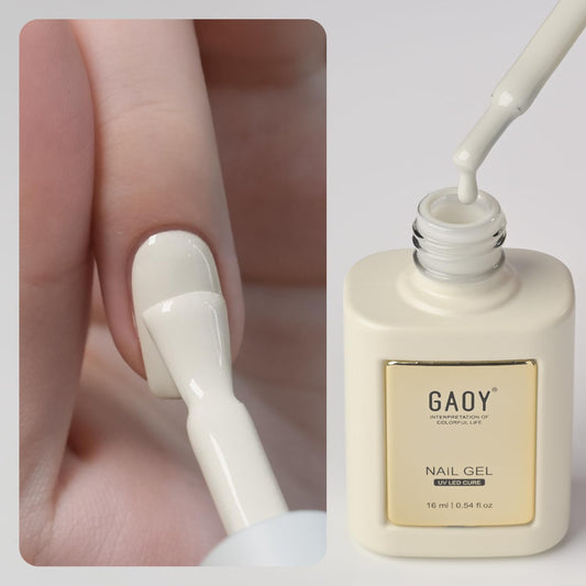 GAOY front bottle antique white showing shade and label for easy shade selection