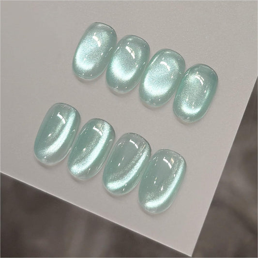 GAOY front bottle Moon Pool showing holographic blue shimmer benefit: clear shade view