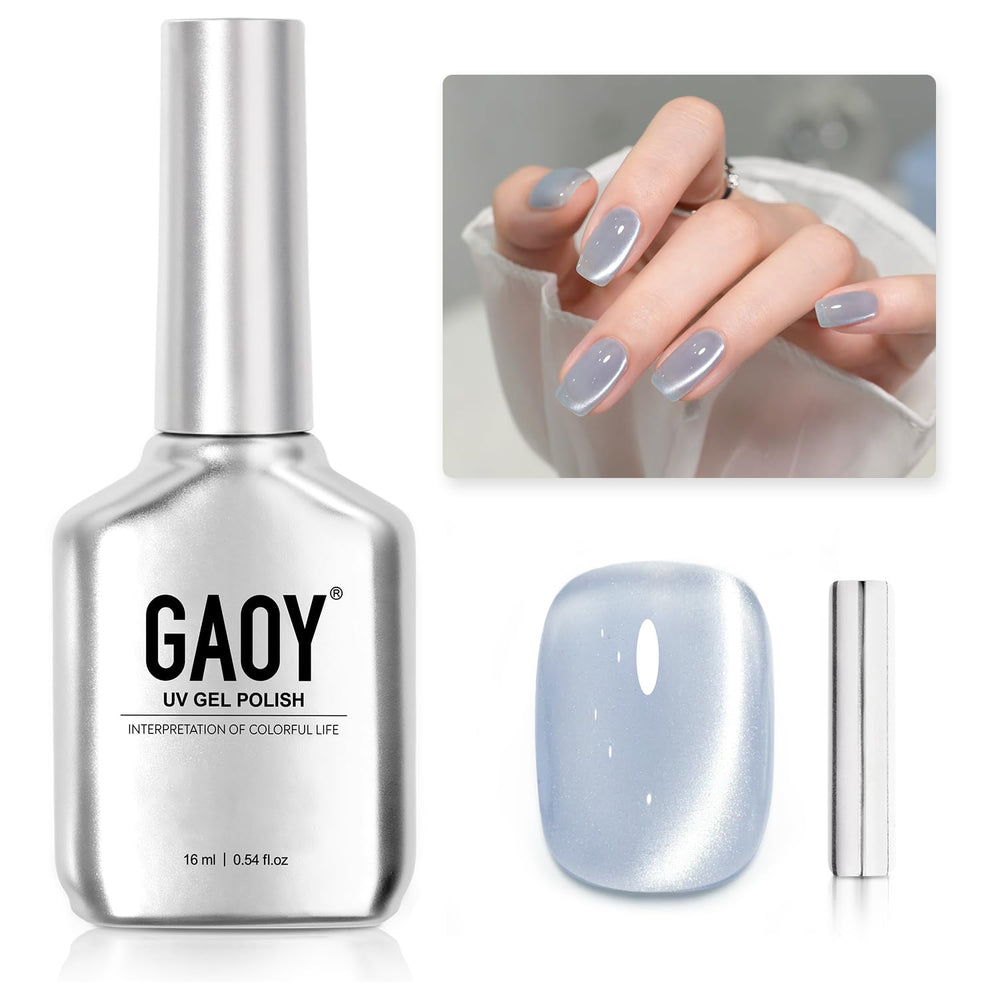 GAOY front bottle of Moonlight Coast showing holographic blue finish and convenience