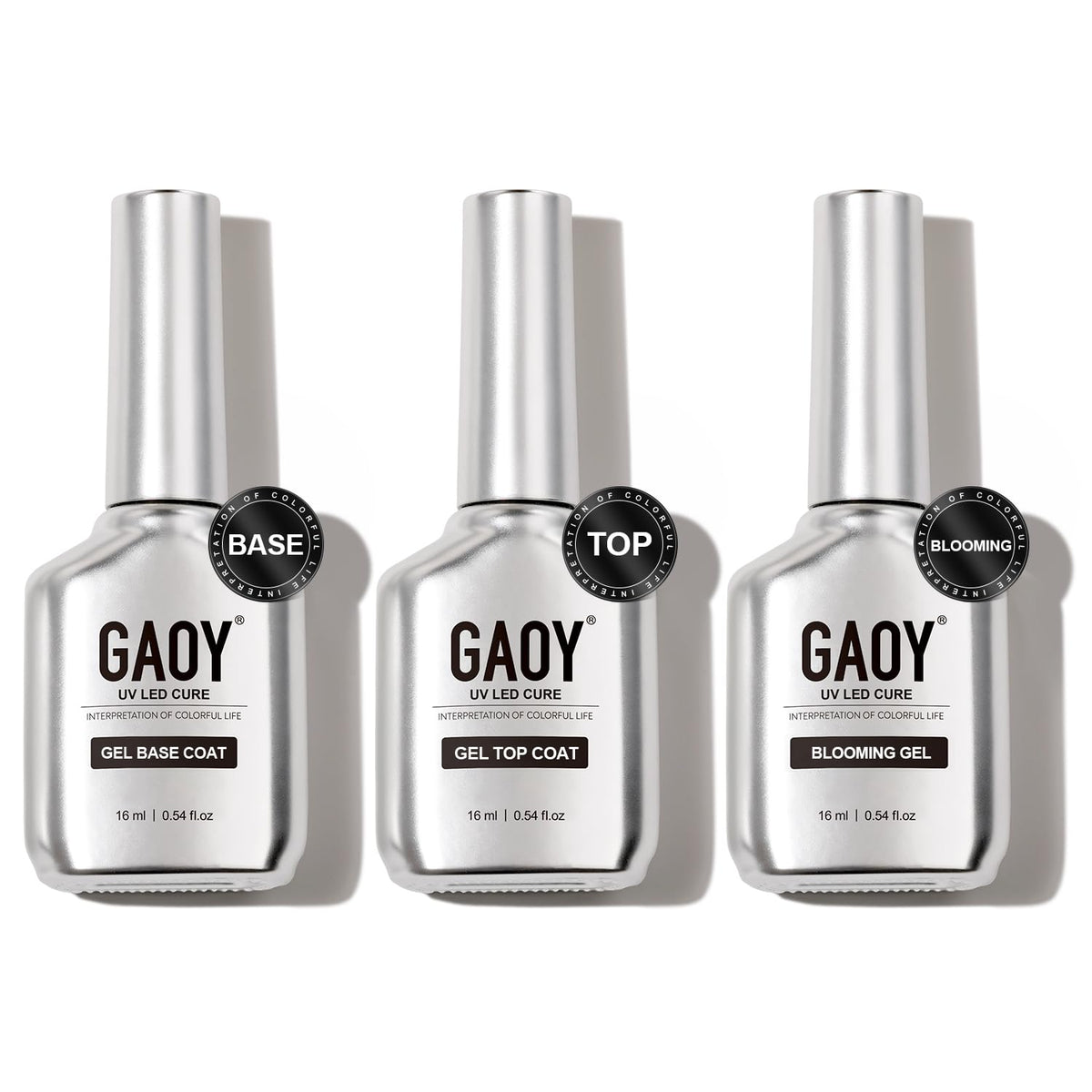 GAOY front packaging showing three 16ml bottles and kit clarity benefit