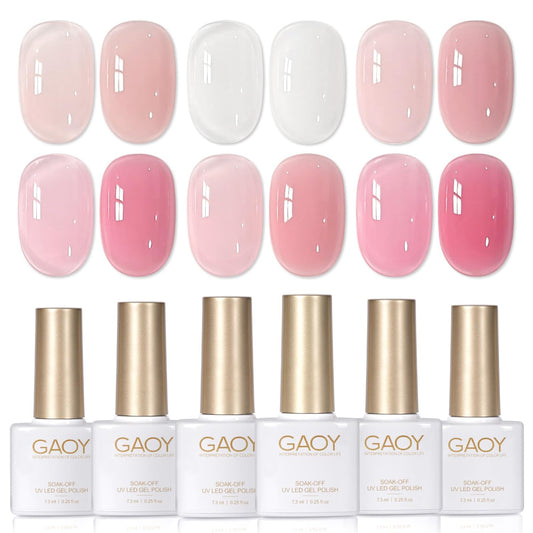 GAOY front packaging showing six color bottles and kit benefits