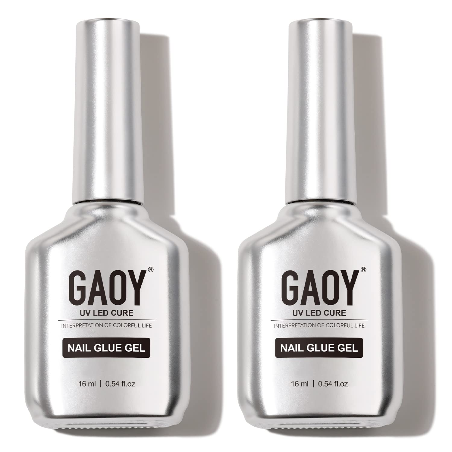 GAOY clear gel bottles front view showing product and volume benefit