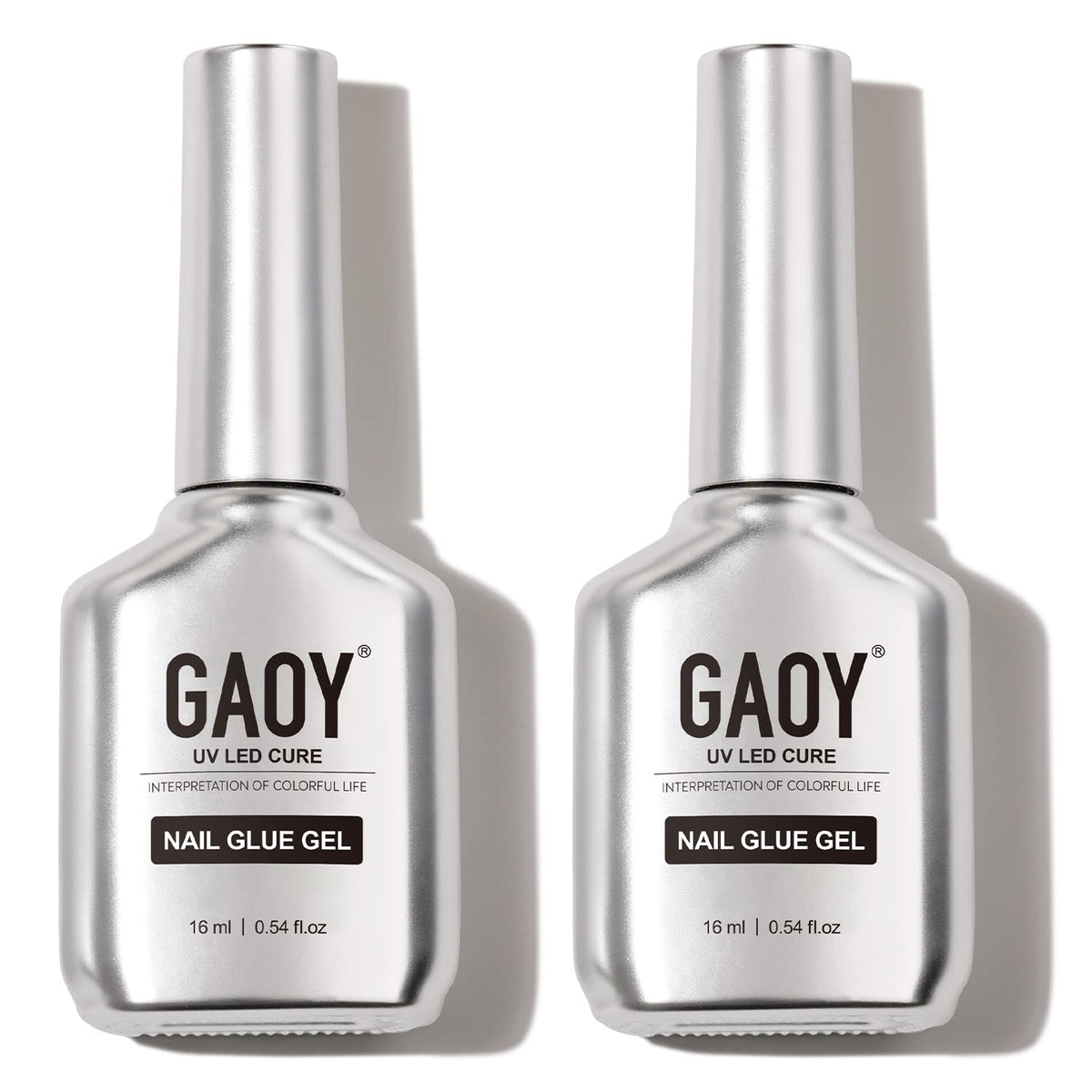 GAOY clear gel bottles front view showing product and volume benefit