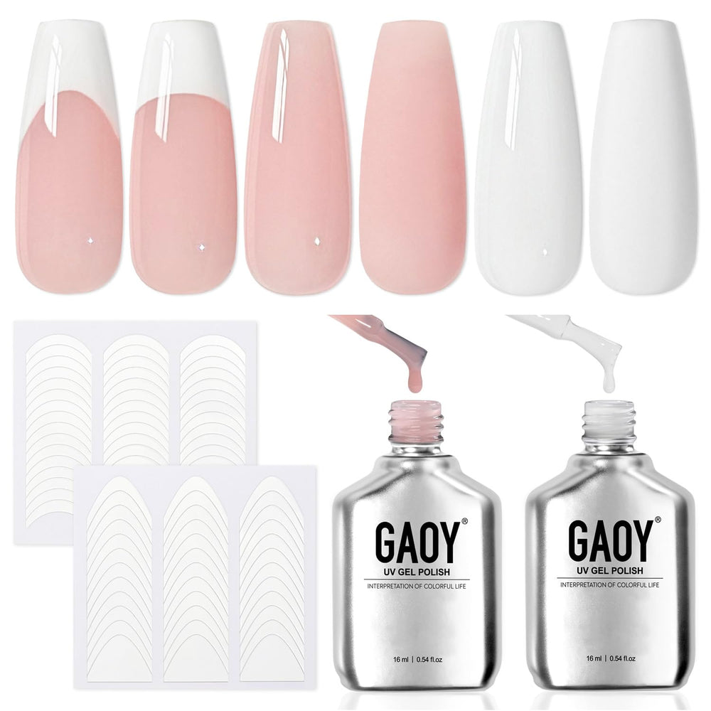 GAOY front packaging showing both gel bottles and sticker sheets for easy setup