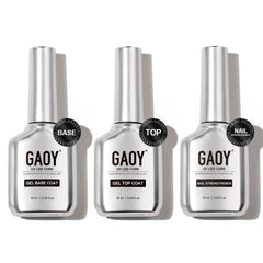 GAOY front packaging showing three 16ml bottles and glossy finish benefit