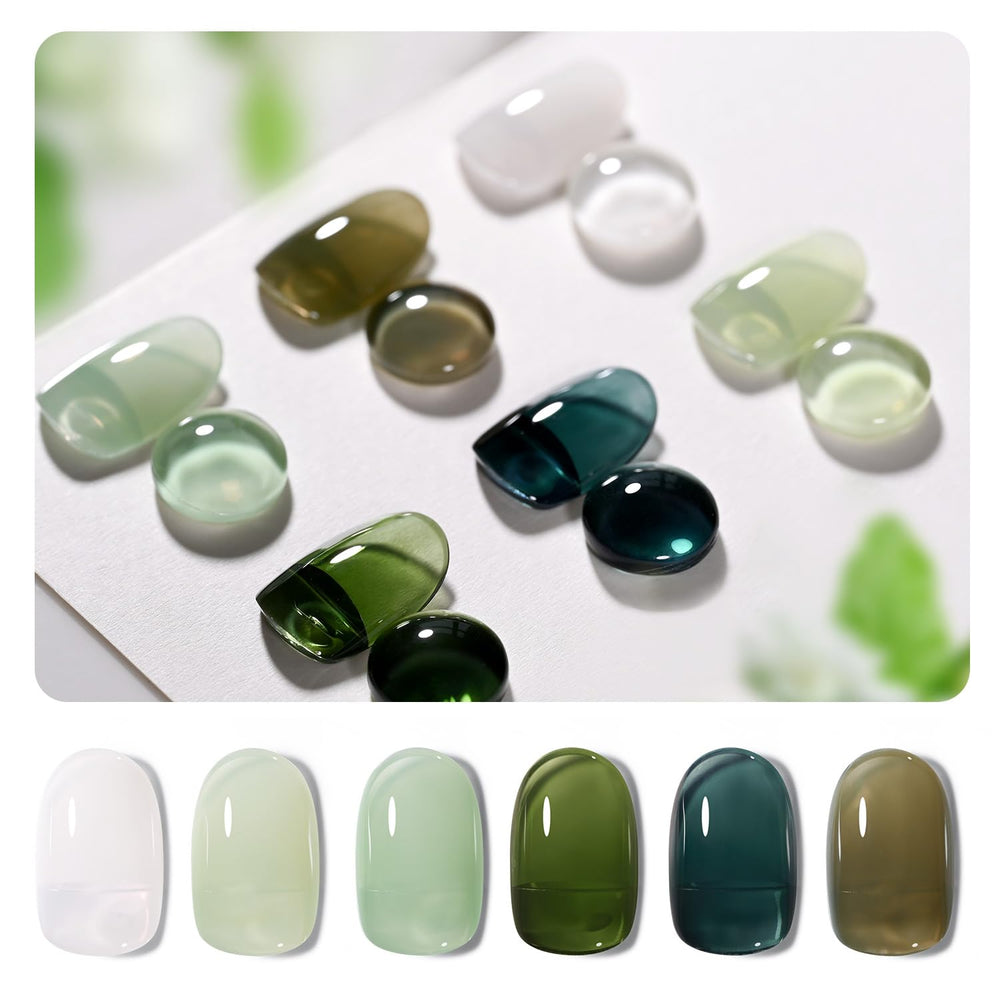 GAOY front packaging showing six sheer gel bottles and kit benefit