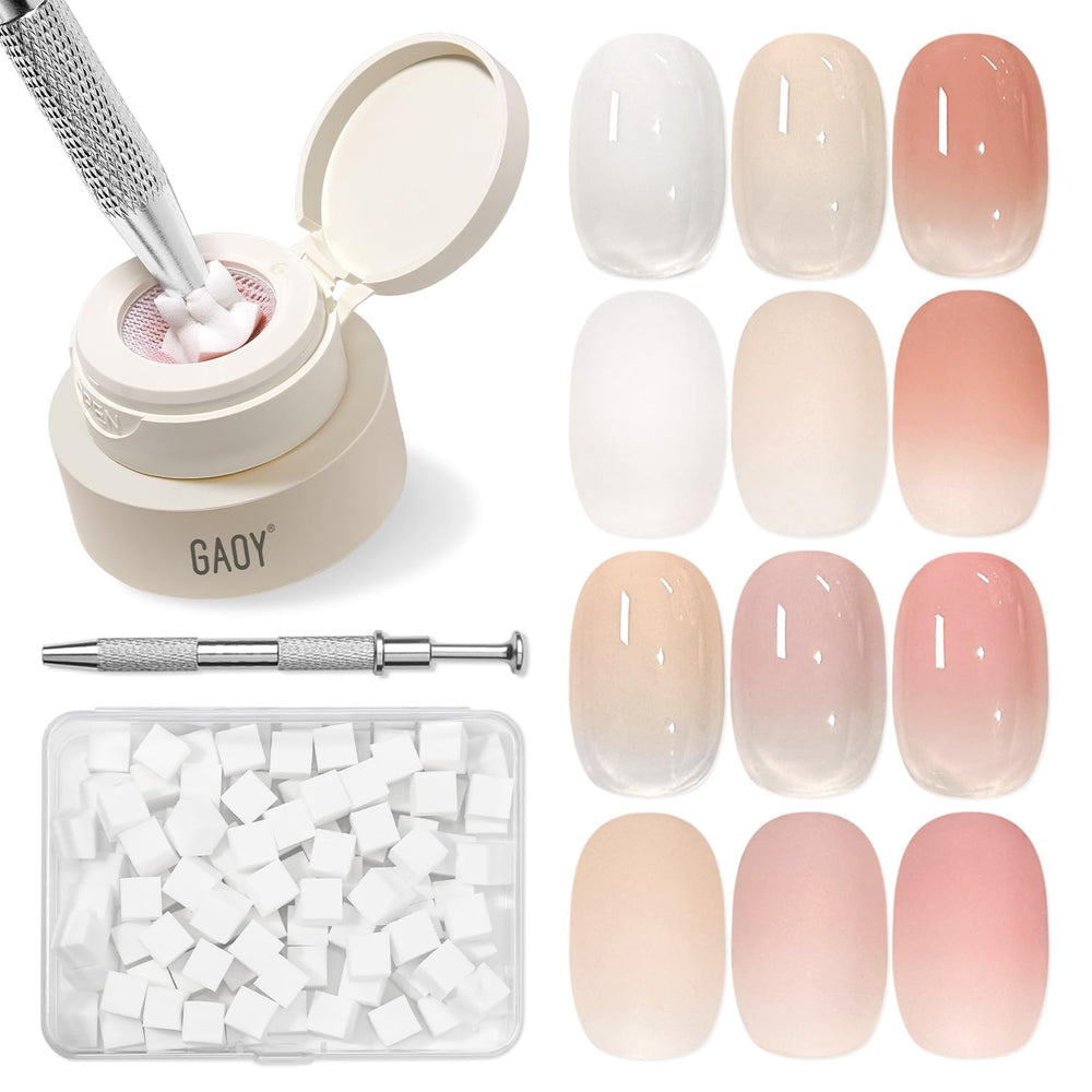 GAOY kit front packaging showing complete ombre gel set for easy gradients