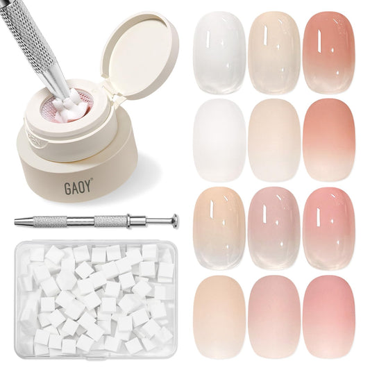 GAOY kit front packaging showing complete ombre gel set for easy gradients