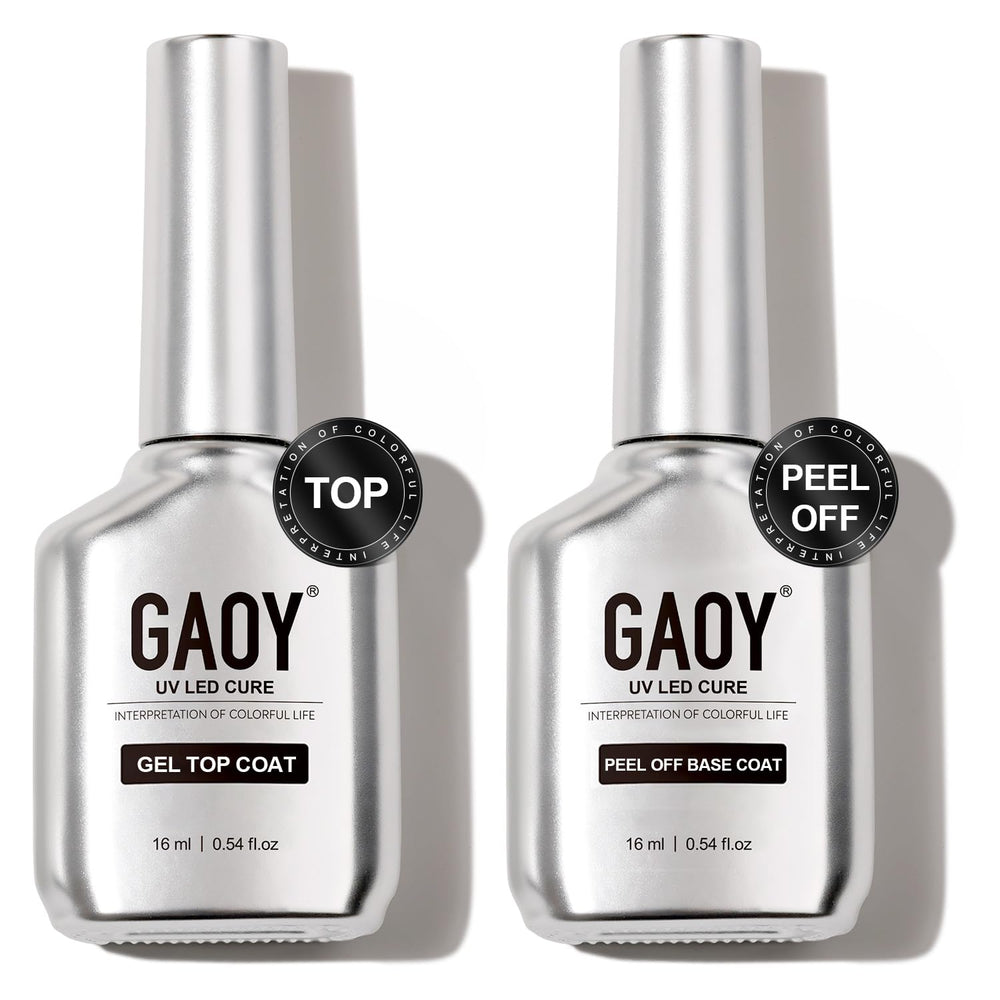 GAOY front packaging of set showing both 16ml bottles and chrome design for clarity
