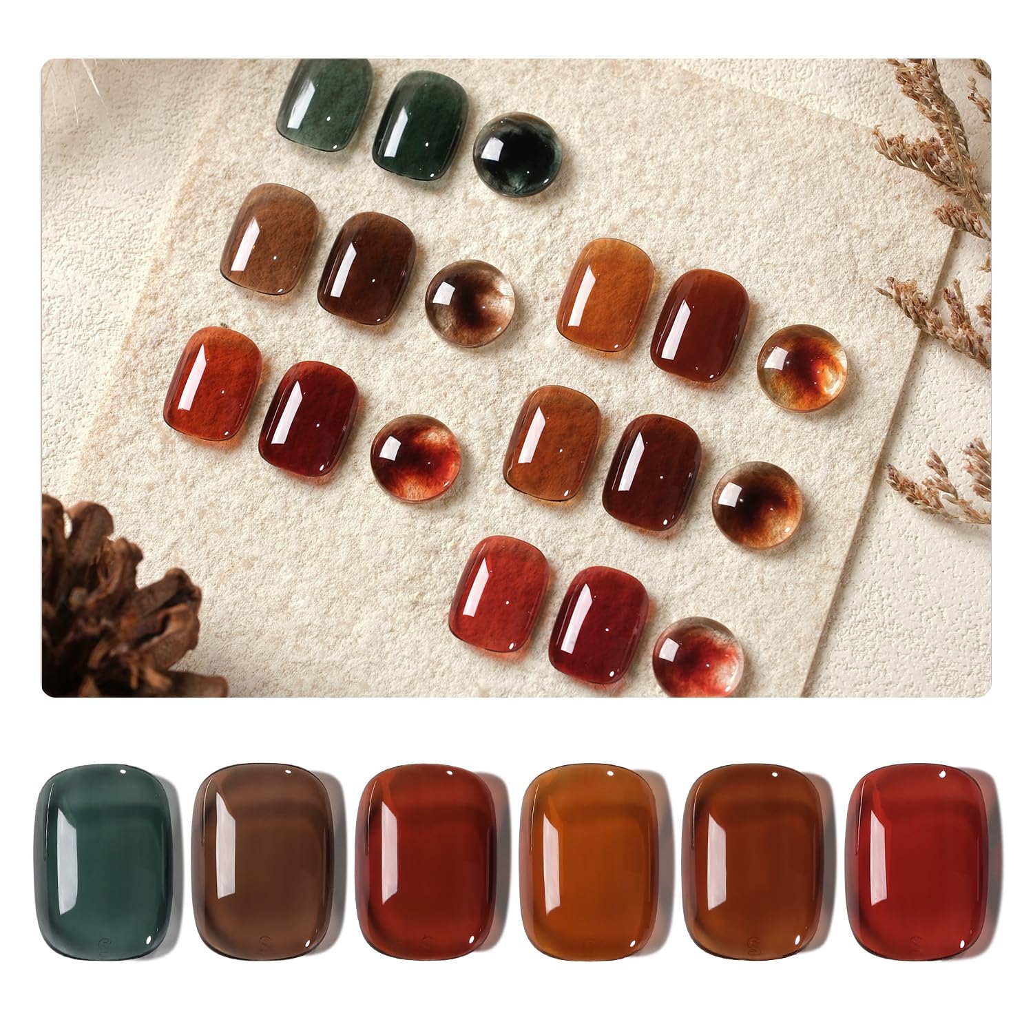GAOY front packaging showing six jelly gel bottles and kit benefits