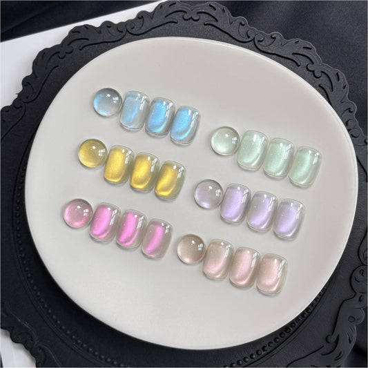 GAOY front packaging showing six bottles and included magnet for easy at-home nail art