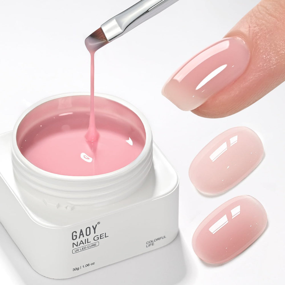 GAOY front packaging tube showing 30g builder gel for easy identification and benefits