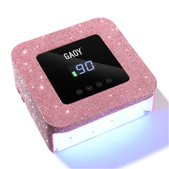 GAOY front view pink diamond finish shows compact design and portability benefit