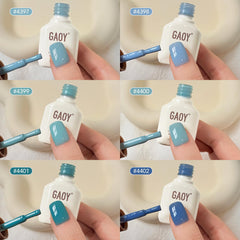 GAOY cured gel polish on nails displaying glossy salon-quality finish