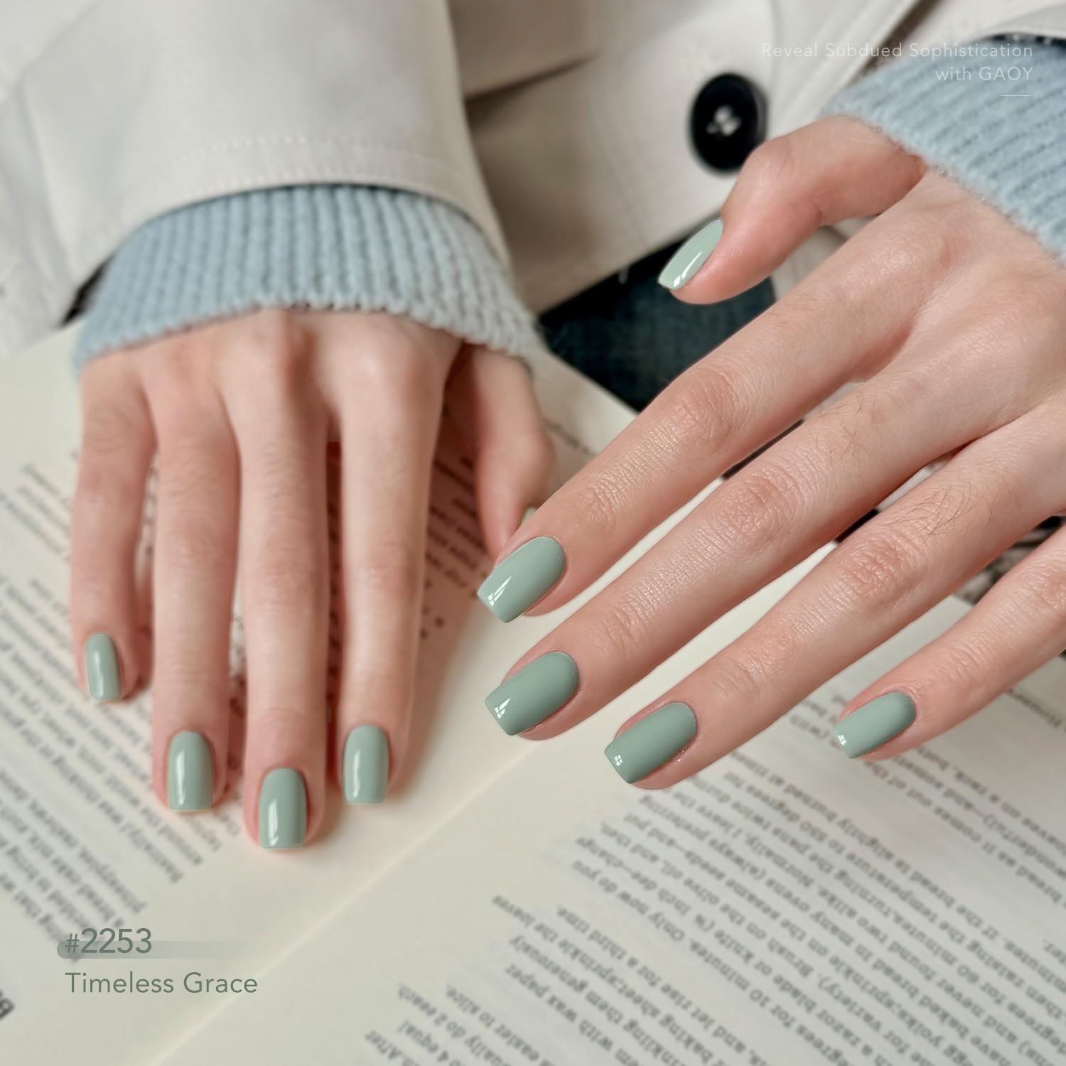GAOY polish curing under UV lamp in salon scene for durable long-lasting wear