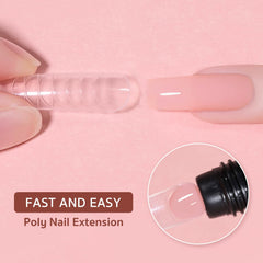 GAOY poly gel texture close-up highlighting smooth consistency for easy shaping