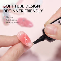 GAOY clear gel swatch showing smooth texture for carving and molding