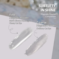 GAOY nail swatch wheel displaying reflective cat-eye patterns and layering ideas