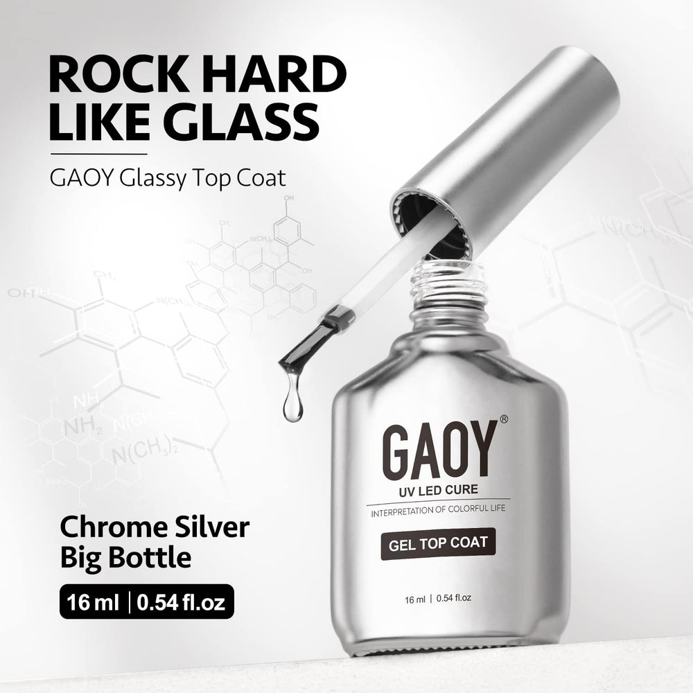 GAOY brushed-chrome bottle detail highlighting durable design and professional appearance
