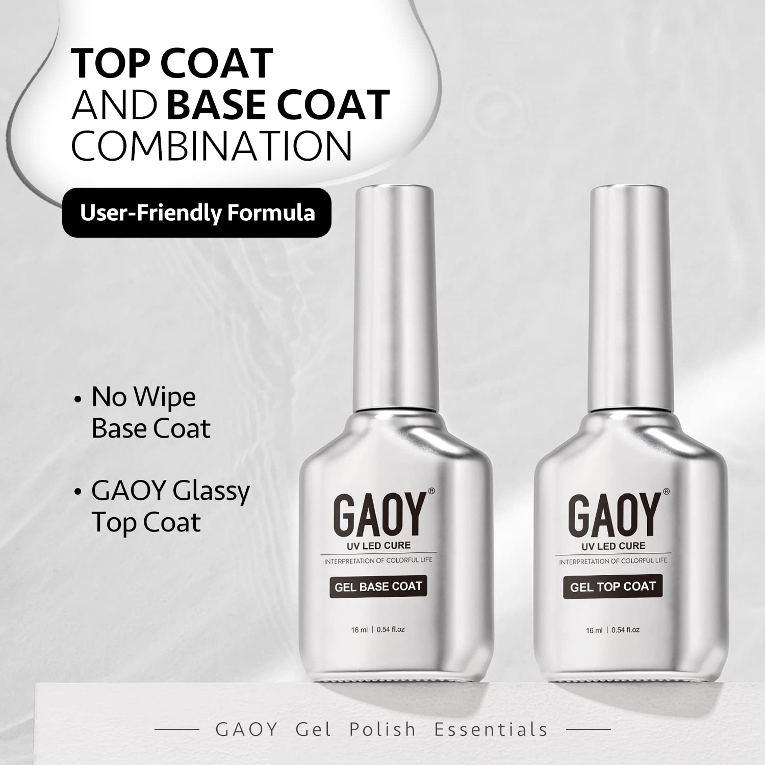 GAOY size comparison beside a coin showing generous 16ml volume per bottle