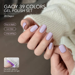 GAOY glossy and matte top coats closeup demonstrating finish options