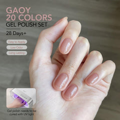 GAOY glossy and matte finished nails comparison showing styling versatility
