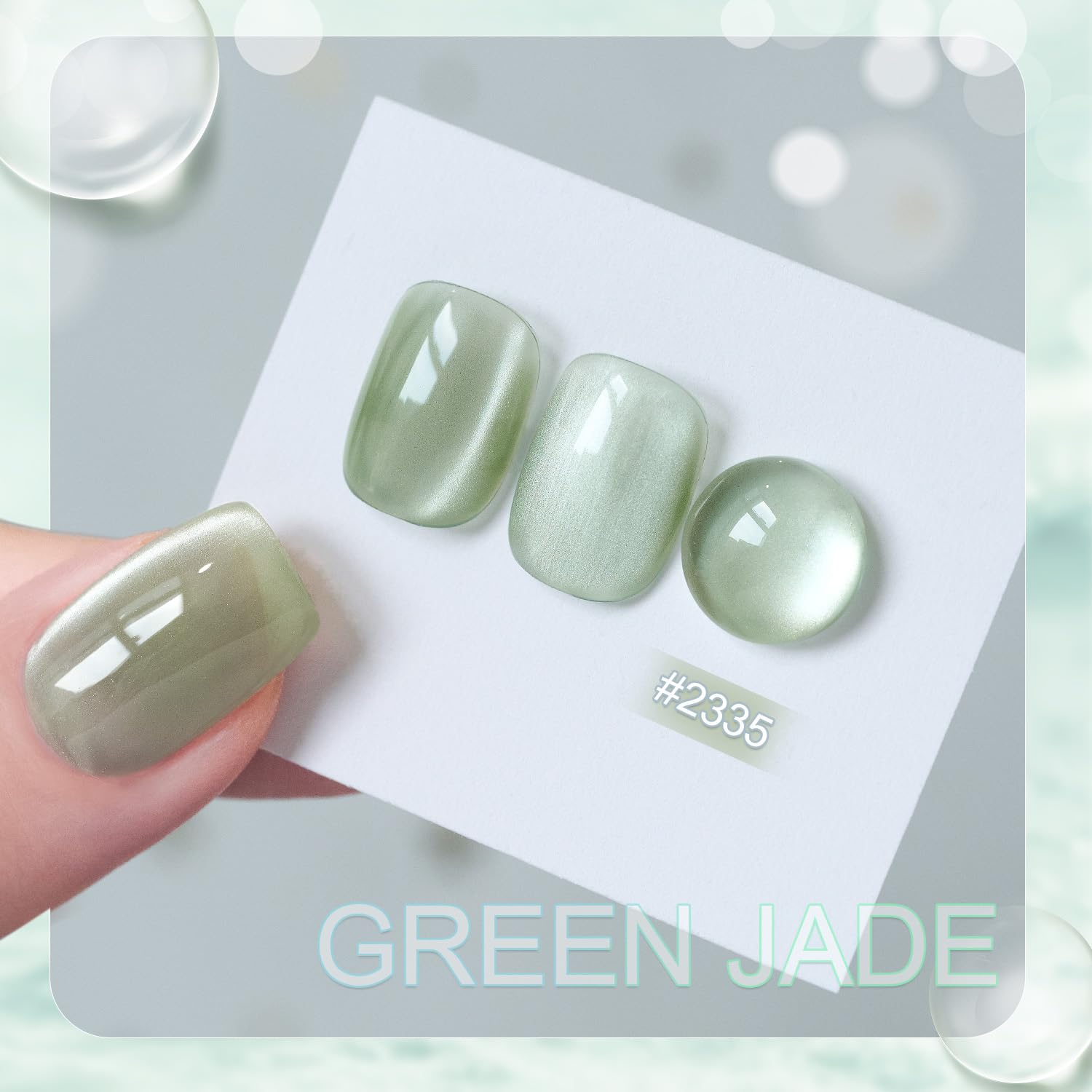 GAOY magnet close-up used above wet polish to form a cat eye effect with control