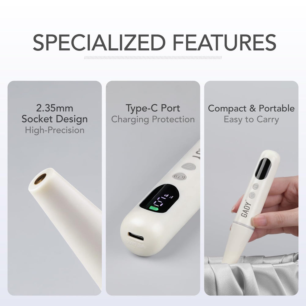 GAOY held in hand to show true scale and ergonomic benefit for control