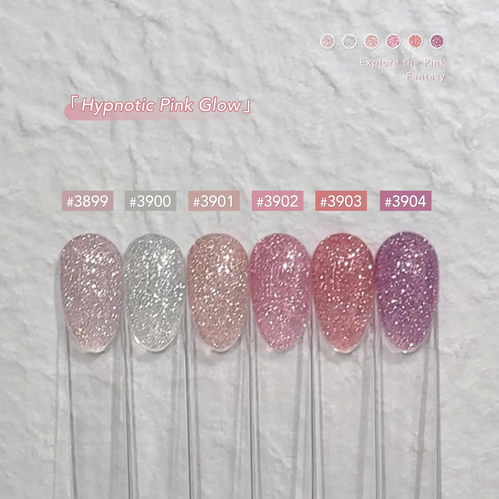 GAOY in-use salon hand application showing smooth cured sparkle finish