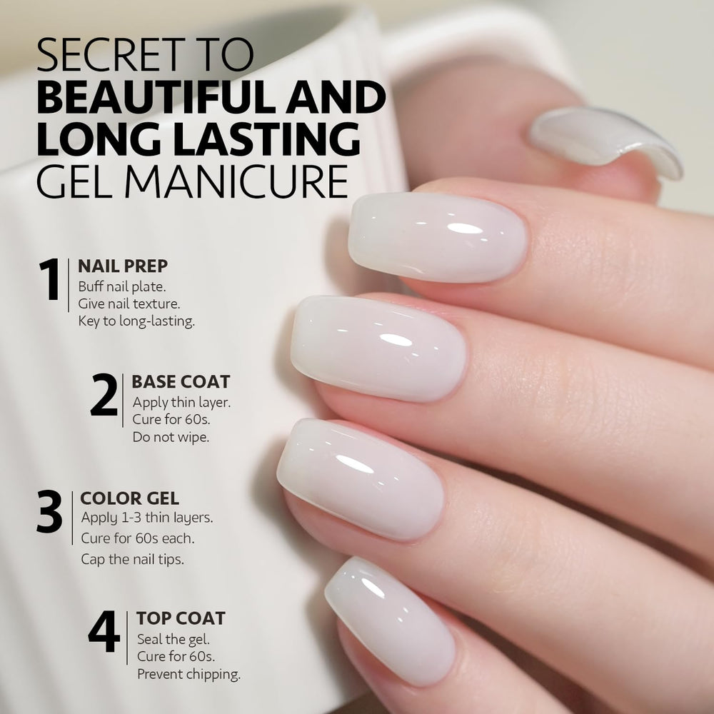 GAOY cured polish shine detail highlighting glossy top-coat resilience benefit