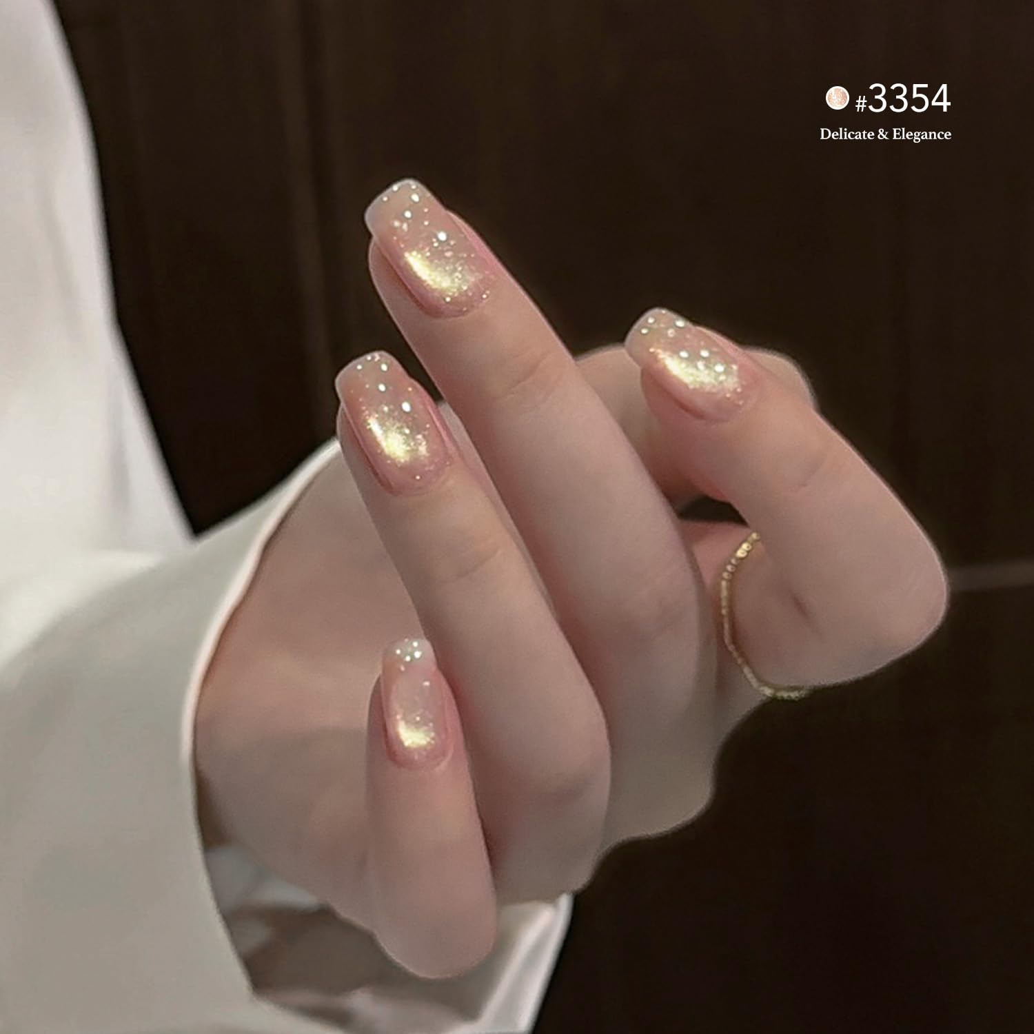 GAOY magnet held near wet nail creating cat-eye shimmer and precision